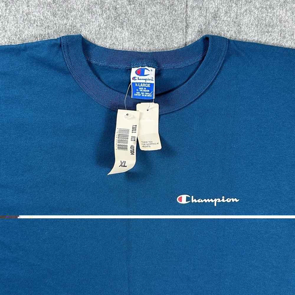 Vintage Champion Crewneck T-shirt Mens Size XL Deadstock 90s Single Stitch - Picture 2 of 9